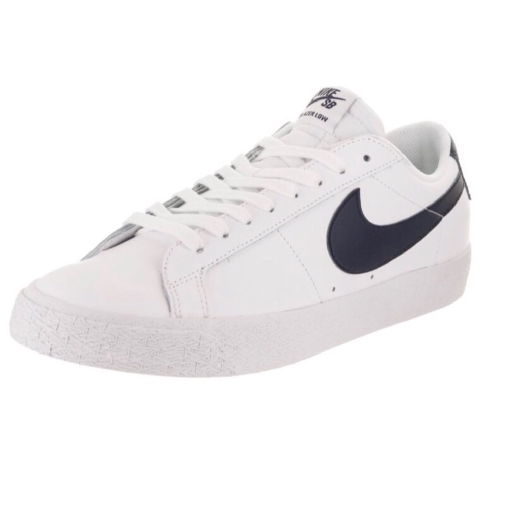 Nike SB Blazer Zoom Low White/Obsidian Skate Shoe